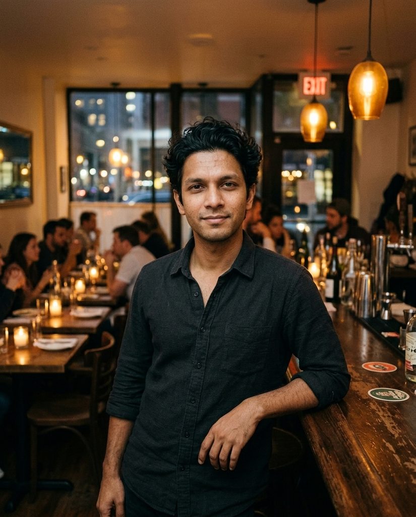 At the bar