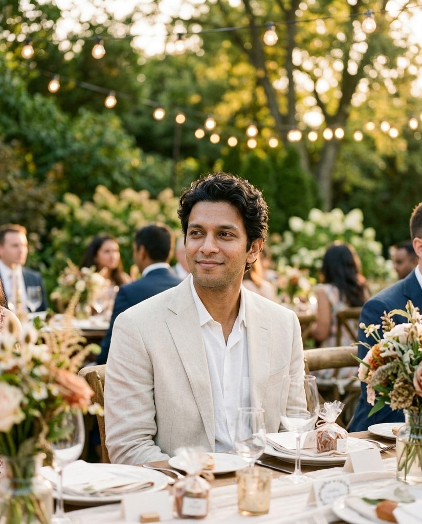 At the table