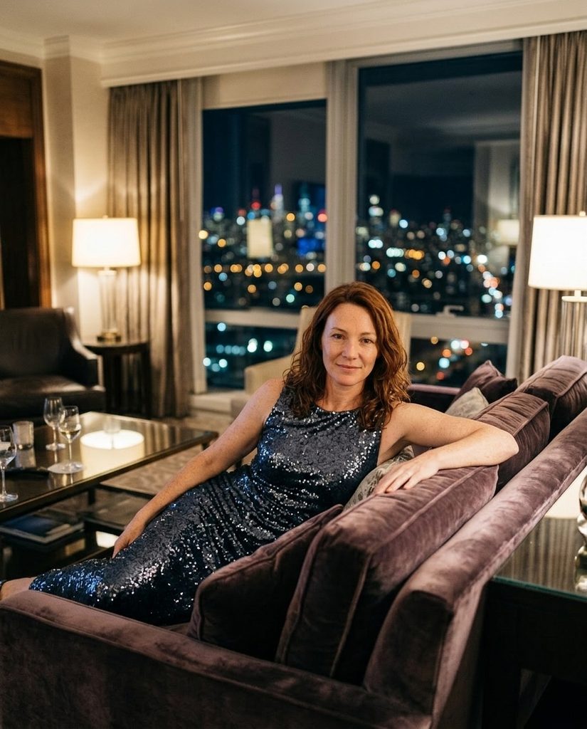 Velvet sofa