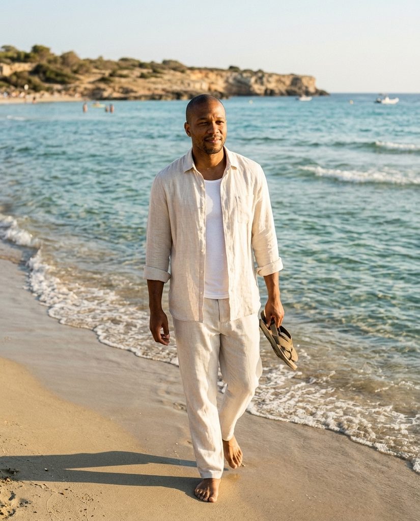 Kofi, Golden-hour beach